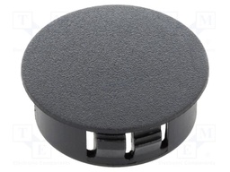 Accessories: stopper; H: 11.8mm; push-in,snap-fastener; black