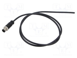 Connector: M12; plug; male; straight; Plating: gold-plated; cables