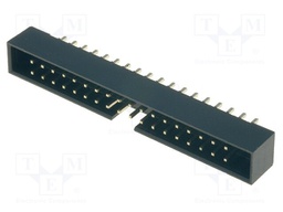 Socket; IDC; male; PIN: 36; straight; THT; gold-plated; 2mm