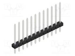 Connector: pin strips; pin header; male; PIN: 12; 2mm; THT; 1x12