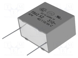 Capacitor: polypropylene; X2; 390nF; 15mm; 18x16x10mm; -40÷110°C