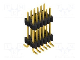 Connector: pin strips; pin header; male; PIN: 12; 1.27mm; SMT; 2x6