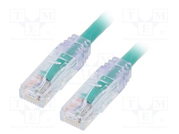 Patch cord; TX6™ PLUS,U/UTP; 6; stranded; Cu; LSZH; green; Len: 0.5m