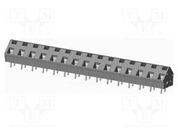 Connector: PCB terminal block; terminal; angled 45°; on PCBs
