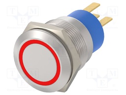 Switch: vandal resistant; Pos: 2; SPST; IP67; OFF-(ON); Illumin: LED