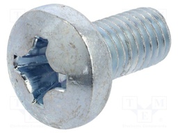 Screw; M8x16; Head: cheese head; Phillips; PH4; steel; zinc