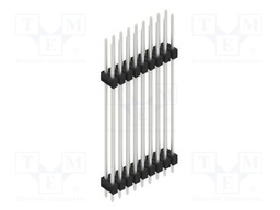 Connector: pin strips; pin header; male; PIN: 18; 2.54mm; THT; 2x9
