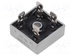 Bridge rectifier: single-phase; Urmax: 1kV; If: 25A; Ifsm: 400A