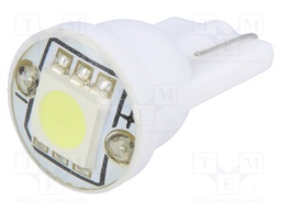 LED lamp; cool white; W2,1x9,5d; Urated: 12VDC; 18lm; 0.24W; 120°
