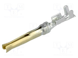 Contact; female; gold-plated; crimped; for cable