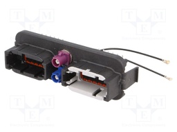 Connector: automotive; DTM; 2x FAKRA; THT; Polarisation: A,B