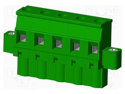 Connector: pluggable terminal block; plug; female; angled 90°