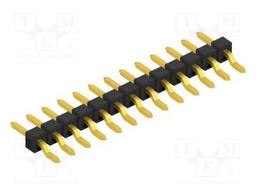 Connector: pin strips; pin header; male; PIN: 13; 2.54mm; SMT; 1x13