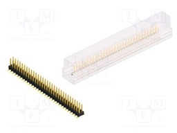 Connector: pin strips; pin header; male; PIN: 62; 2.54mm; SMT; 2x31