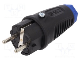 Connector: AC supply; plug; male; 16A; 250VAC; IP54; PIN: 3; 2P+PE