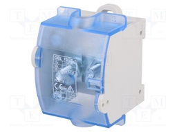 Splice terminal: rail; ways: 1; terminals: 5; grey; screw terminal
