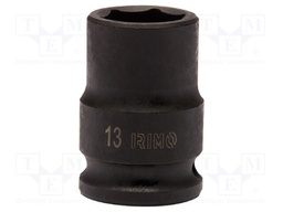 Cap; 6-angles,socket spanner,impact; HEX 13mm; 3/8"; 32mm