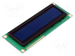 Display: OLED; alphanumeric; 16x2; Window dimensions: 99x24mm