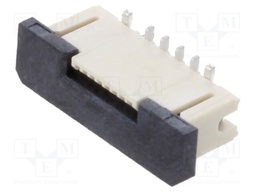 Connector: FFC (FPC); vertical; PIN: 8; ZIF; SMT; 30V; 0.5A; tinned