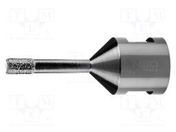 Diamond hole saw; Ø: 6mm; glaze,ceramic tile; Thread: M14