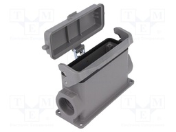 Enclosure: for rectangular connectors; Han; size 24B; with latch