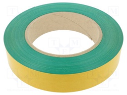 Tape: marking; green; L: 50m; W: 50mm; self-adhesive; PVC
