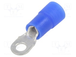 Tip: ring; M3; Ø: 3.2mm; 1.5÷2.5mm2; crimped; for cable; insulated