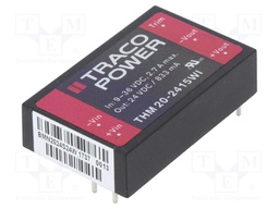 Converter: DC/DC; 20W; Uin: 9÷36V; 24VDC; Iout: 833mA; 1,6"x1"; 24g