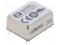 Isolated Board Mount DC/DC Converter, 2:1 Input, ITE, 2 Output, 3 W, 5 V, 300 mA, -5 V