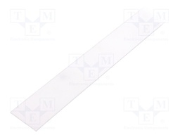 Cover for LED profiles; transparent; 1m; Application: FLAT8; V: H