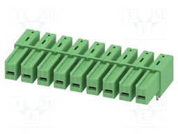 PCB headers, nominal cross section: 6 mm?, color: green, nom