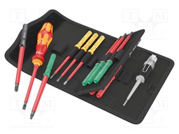 Kit: screwdrivers; insulated; 1kVAC; Kraftform Kompakt VDE; case
