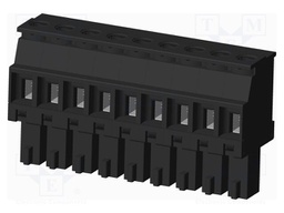 Connector: pluggable terminal block; plug; female; angled 90°
