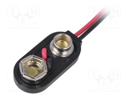 6F22 connector; Type: longitudinal (low profile); Dim: 25x11.9mm