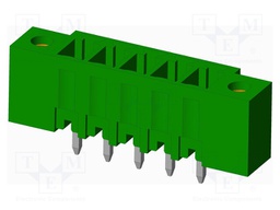 Connector: pluggable terminal block; socket; male; straight; THT