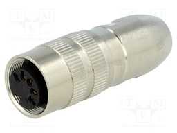 Connector: M16; female; for cable; IP68; plug; soldering; 60V; PIN: 5