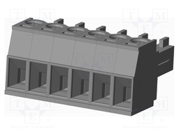 Connector: pluggable terminal block; plug; female; straight; grey
