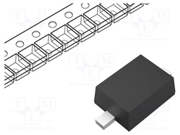 Zener Single Diode, 15 V, 500 mW, SOD-523, 2 Pins, 150 °C