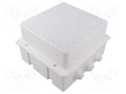 Enclosure: junction box; X: 170mm; Y: 190mm; Z: 120mm; wall mount