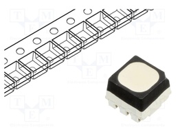 LED; RGB; SMD; 3535; 3.7x3.5x2.8mm; 120°; 15/8/5mA; Lens: diffused