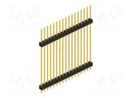Connector: pin strips; pin header; male; PIN: 17; 2.54mm; THT; 1x17
