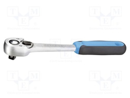 Rattle; socket spanner; 3/8"; Chrom-vanadium steel; 200mm