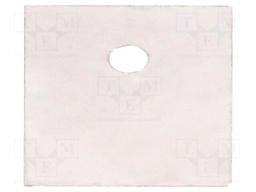 Heat transfer pad: mica; Thk: 0.05mm; 800mW/mK; 2.5kV; Dim: 22x18mm