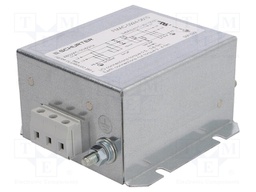 Filter: anti-interference; three-phase; screw; 6A; 106x100x58mm