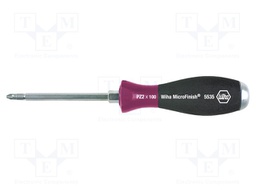 Screwdriver; PozidrivĀ®; for impact,assisted with a key; PZ2