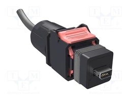 Cable: patch cord; 1m; cable; Cores: 10; 26AWG; Shielding: shielded
