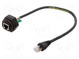 Adapter; 0.305m; RJ-Lnxx; PIN: 8; Cat: 10Base-T; Layout: 8p8c; IP67