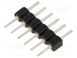 Connector: pin strips; socket; male; PIN: 6; THT; straight; 2.54mm