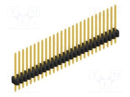 Connector: pin strips; pin header; male; PIN: 27; 1.27mm; THT; 1x27