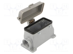 Enclosure: for HDC connectors; C146; size E16; for double latch